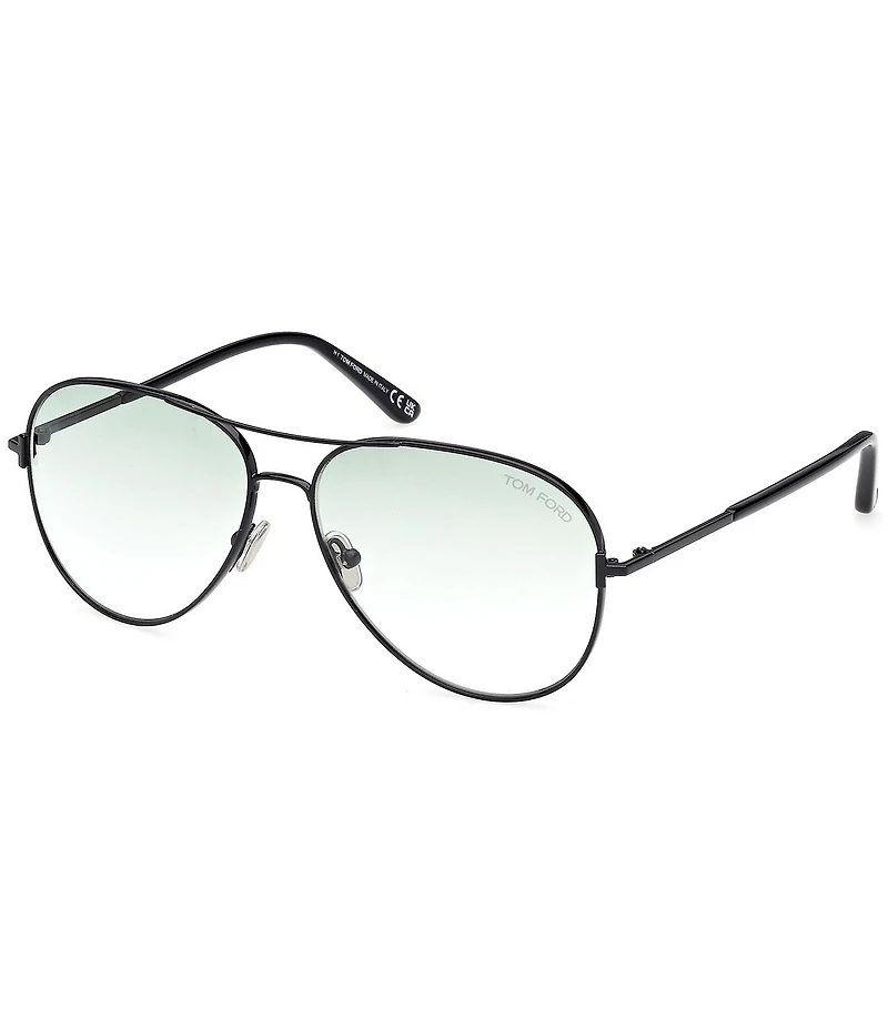 TOM FORD Unisex Clark 59mm Aviator Sunglasses