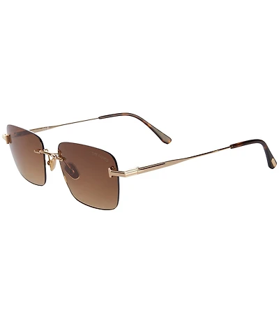 TOM FORD Unisex Jake 54mm Rectangle Sunglasses