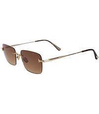 TOM FORD Unisex Jake 54mm Rectangle Sunglasses
