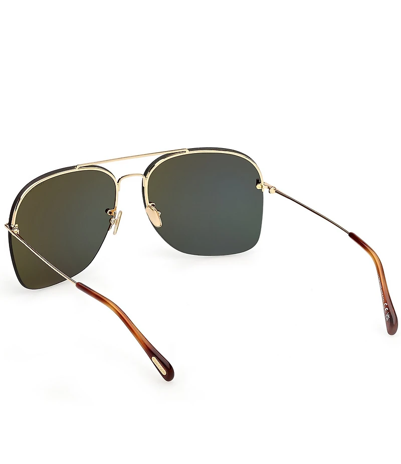 TOM FORD Unisex Mackenzie 64mm Navigator Sunglasses
