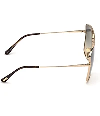 TOM FORD Unisex Reggie 61mm Aviator Sunglasses