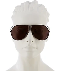 TOM FORD Unisex Rickie 63mm Aviator Sunglasses