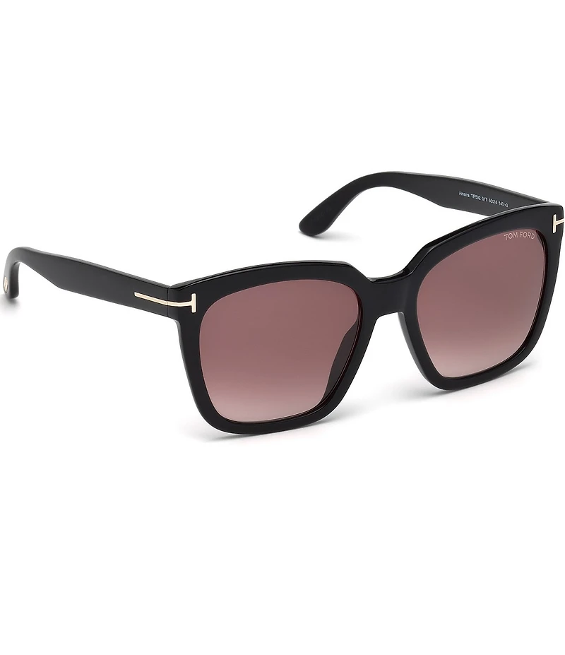 TOM FORD Women's Amarra 55mm Square Sunglasses