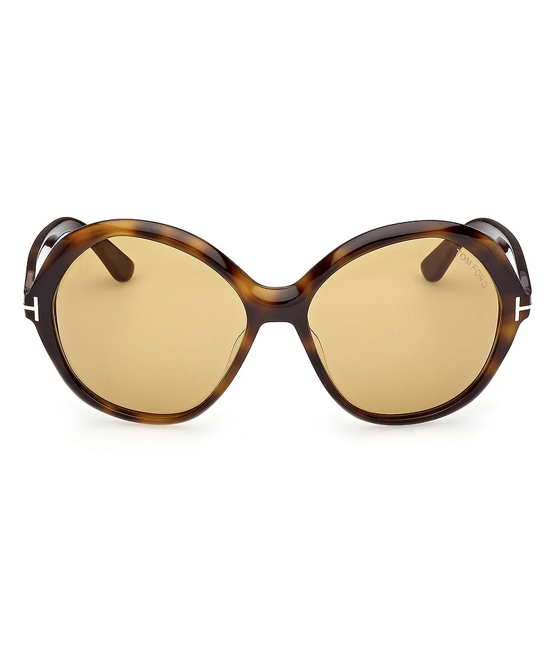 TOM FORD Women's Annabelle 60mm Havana Round Sunglasses
