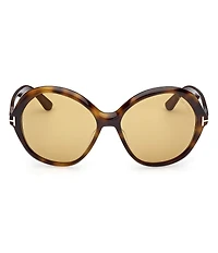 TOM FORD Women's Annabelle 60mm Havana Round Sunglasses