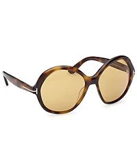 TOM FORD Women's Annabelle 60mm Havana Round Sunglasses