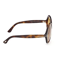 TOM FORD Women's Annabelle 60mm Havana Round Sunglasses
