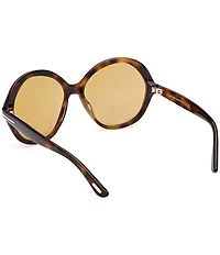 TOM FORD Women's Annabelle 60mm Havana Round Sunglasses