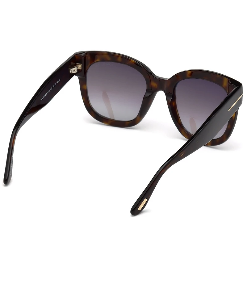 TOM FORD Women's Beatrix 52mm Tortoise Square Sunglasses
