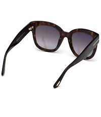 TOM FORD Women's Beatrix 52mm Tortoise Square Sunglasses