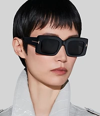 TOM FORD Women's Brigitta 50mm Rectangle Sunglasses