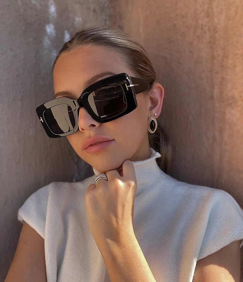 TOM FORD Women's Brigitta 50mm Rectangle Sunglasses