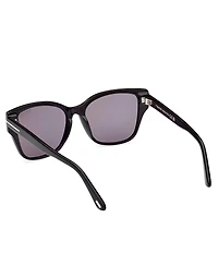TOM FORD Women's Elsa 55mm Butterfly Polarized Sunglasses