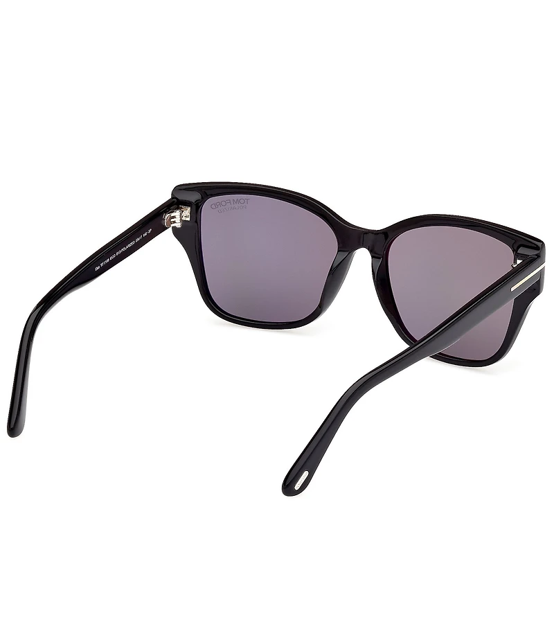 TOM FORD Women's Elsa 55mm Butterfly Polarized Sunglasses