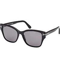 TOM FORD Women's Elsa 55mm Butterfly Polarized Sunglasses