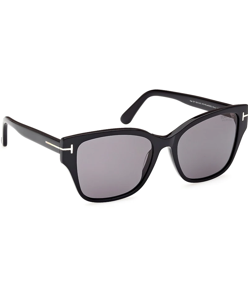 TOM FORD Women's Elsa 55mm Butterfly Polarized Sunglasses