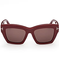 TOM FORD Women's Luna 52mm Butterfly Sunglasses