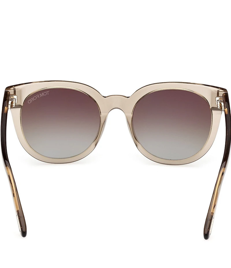 TOM FORD Women's Moria 53mm Transparent Butterfly Sunglasses