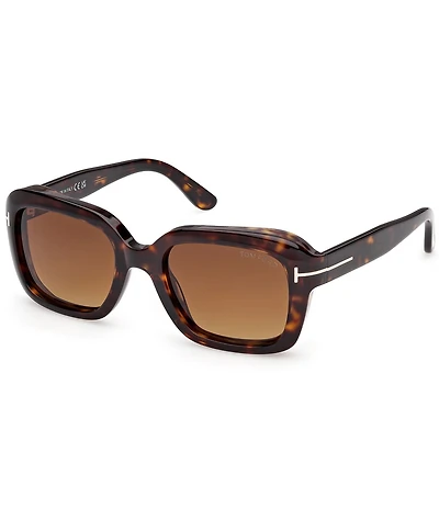 TOM FORD Women's Natalia 52mm Havana Square Sunglasses