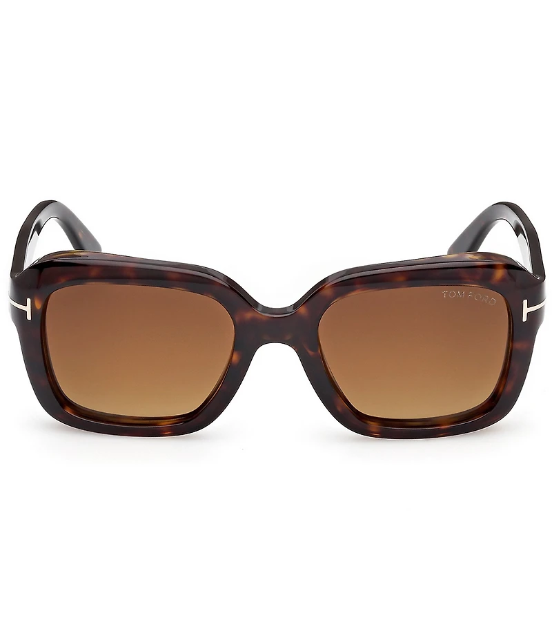 TOM FORD Women's Natalia 52mm Havana Square Sunglasses