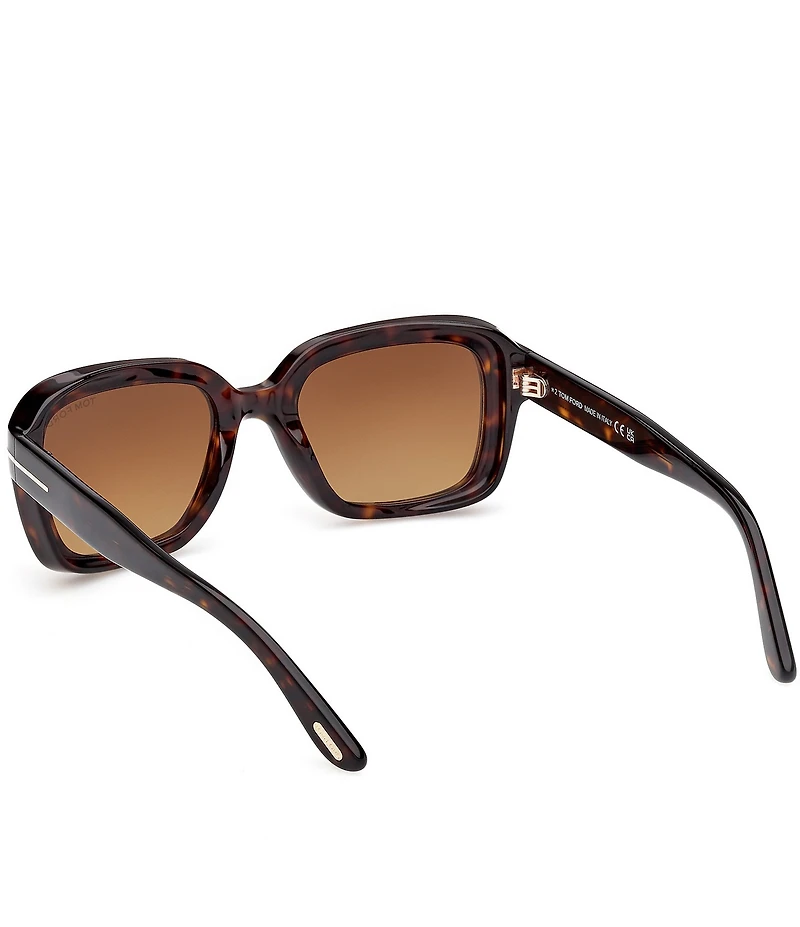 TOM FORD Women's Natalia 52mm Havana Square Sunglasses