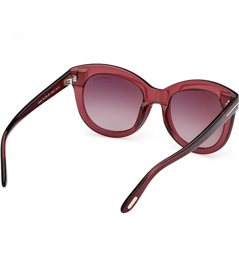 TOM FORD Women's Odette 53mm Round Gradient Sunglasses