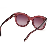 TOM FORD Women's Odette 53mm Round Gradient Sunglasses