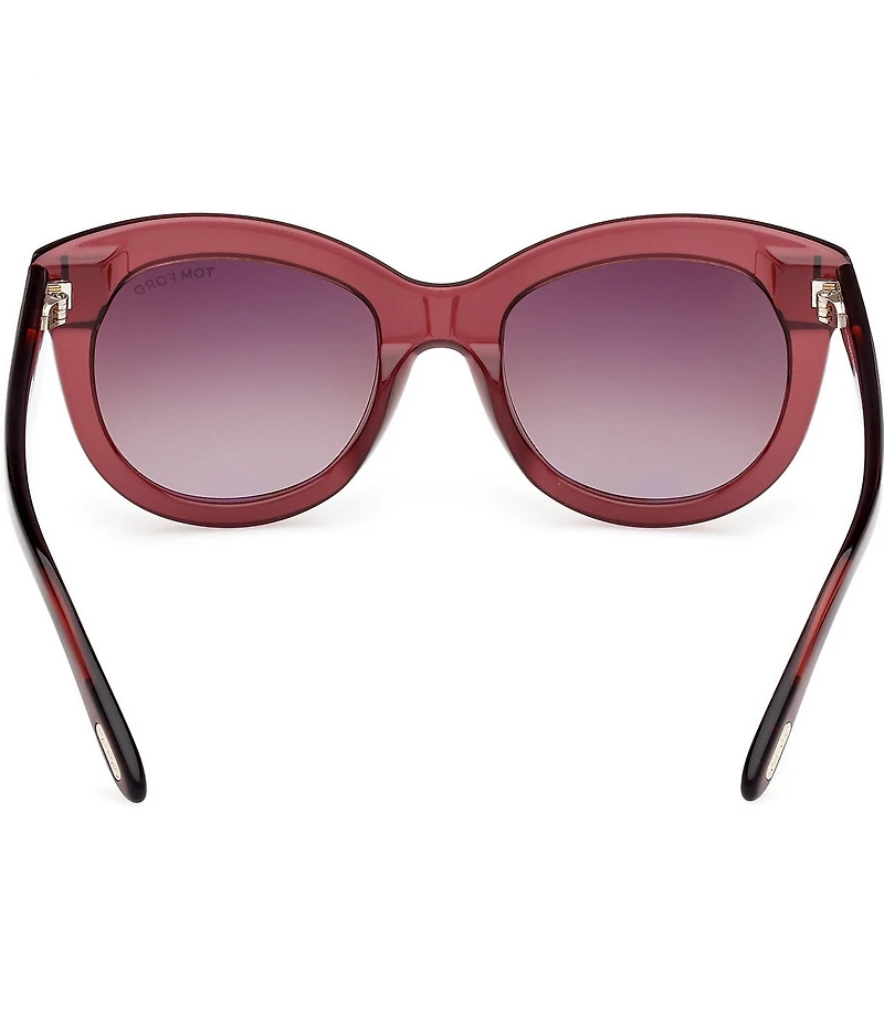 TOM FORD Women's Odette 53mm Round Gradient Sunglasses