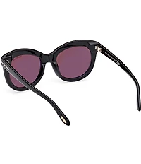 TOM FORD Women's Odette 53mm Round Sunglasses