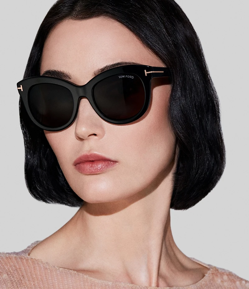 TOM FORD Women's Odette 53mm Round Sunglasses