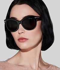 TOM FORD Women's Odette 53mm Round Sunglasses