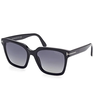 TOM FORD Women's Selby 55mm Square Polarized Sunglasses