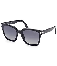 TOM FORD Women's Selby 55mm Square Polarized Sunglasses