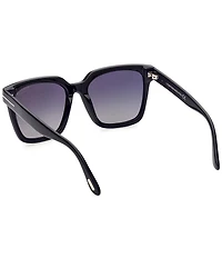 TOM FORD Women's Selby 55mm Square Polarized Sunglasses