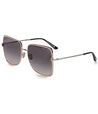 TOM FORD Women's Tara 57mm Square Sunglasses