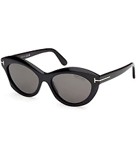 TOM FORD Women's Toni 55mm Cat Eye Polarized Sunglasses