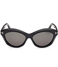 TOM FORD Women's Toni 55mm Cat Eye Polarized Sunglasses