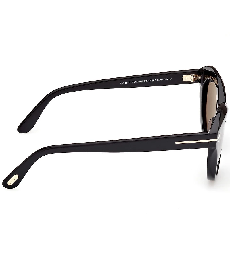 TOM FORD Women's Toni 55mm Cat Eye Polarized Sunglasses