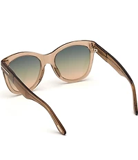 TOM FORD Women's Wallace 54mm Round Sunglasses