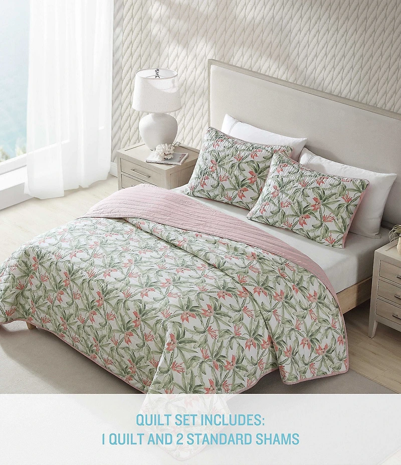 Tommy Bahama Acapulco Palms Cotton Reversible Quilt Mini Set