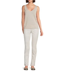 Tommy Bahama Addison Shimmer Linen Blend V-Neck Sleeveless Tank