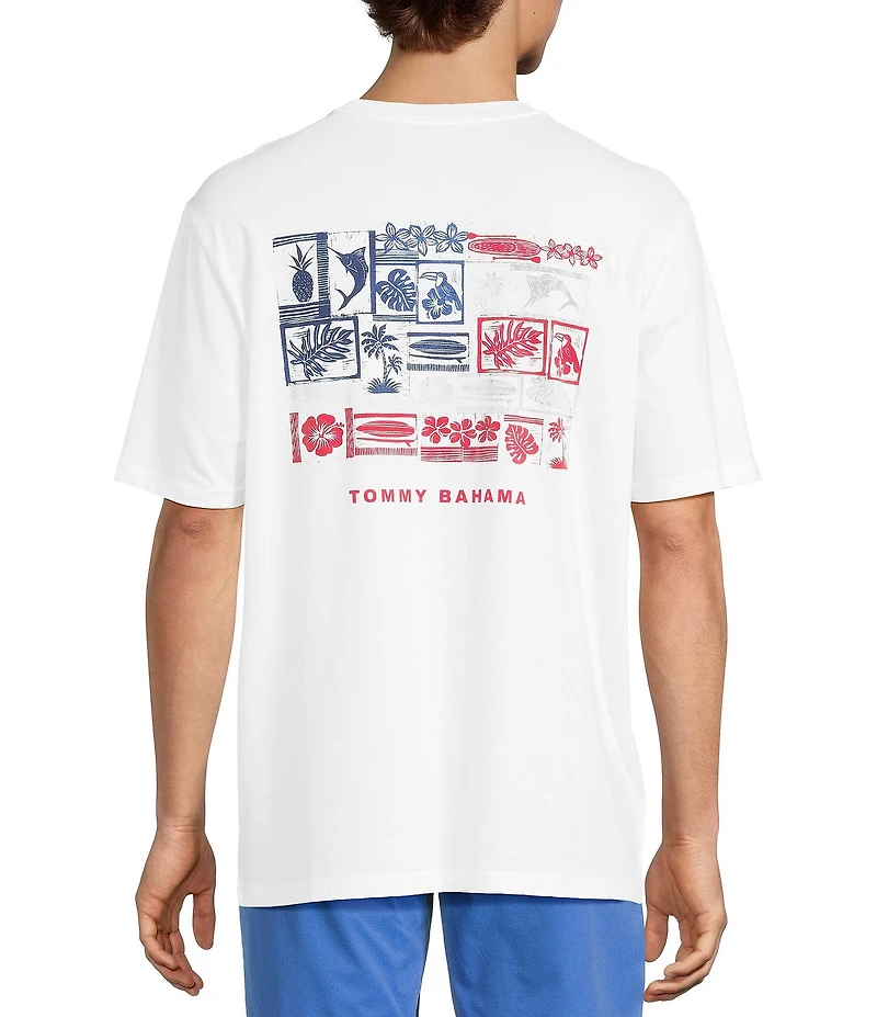 Tommy Bahama Americana Boardblock Short Sleeve T-Shirt
