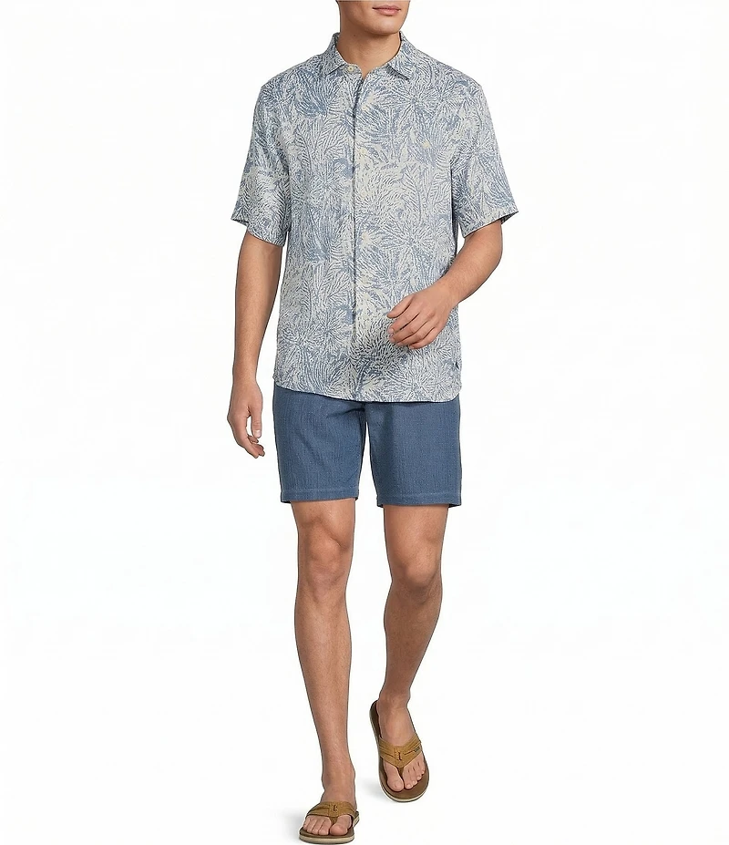 Tommy Bahama Antigo Vines Linen Short Sleeve Woven Shirt