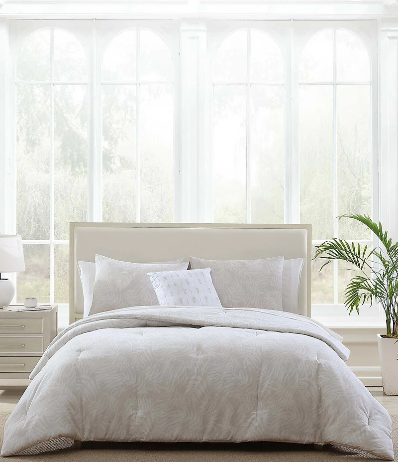 Tommy Bahama Art Of Palms Comforter and Sheet Sets with Bonus Pillow Cover