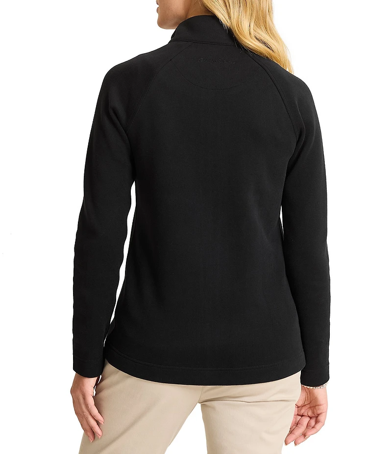 Tommy Bahama Aruba Full Zip Stand Collar Long Sleeve Sweatshirt