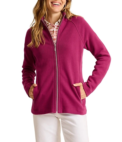 Tommy Bahama Aruba Full Zip Stand Collar Long Sleeve Sweatshirt