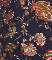 Tommy Bahama Ashby Isles Exquisite Blooms Crew Neck Long Sleeve Ribbed Knit Tee