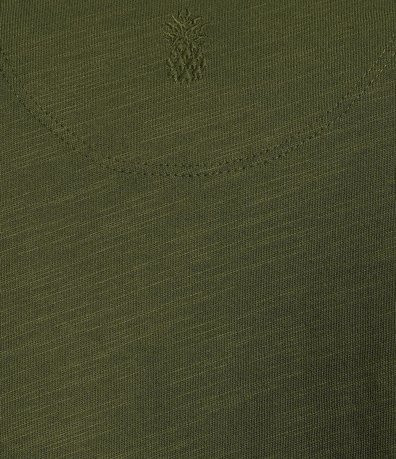 Tommy Bahama Ashby Isles Solid Stretch Jersey Johnny Collar V-Neck 3/4 Sleeve Fitted Top