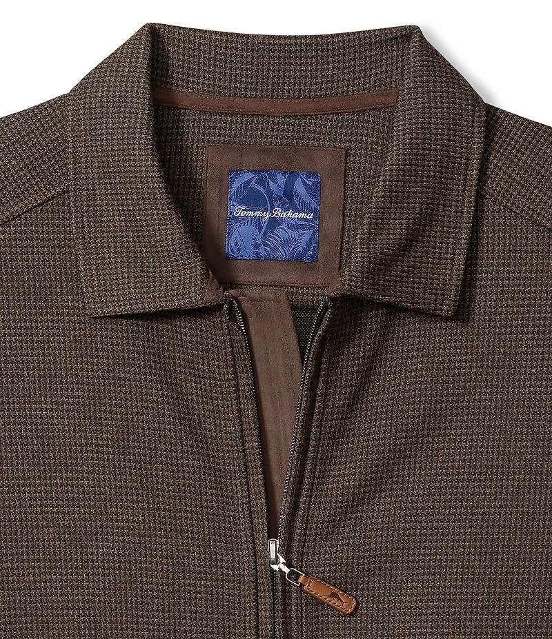 Tommy Bahama Astoria Full Zip Houndstooth Jacket
