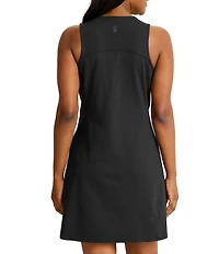 Tommy Bahama Aubrey UFP 50 Protection Crew Neck Sleeveless Mini Shirt Dress